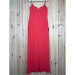 Lulus NWT  Impressive Glamour Coral Pink Sleeveless Column Maxi Dress Cocktail XL Photo 1