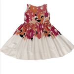 Calvin Klein Floral Sleeveless Scoopneck Fit Flare Cotton Dress Size 12 Pockets Photo 3