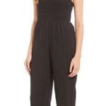 Anthropologie NWT first Monday black distressed hem jumpsuit Photo 0