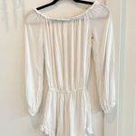 Brandy Melville John Galt White Gabriella Romper Off Shoulder OS Elastic Waist Photo 5
