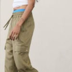 Athleta Olive Celestial High Rise Pull On Utility Pant L Photo 0