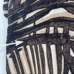 Nic+Zoe Tunic Dress Animal Print Abstract Long Sleeve Black Cream Size Small Photo 6