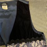 Judy Knapp Vintage vest in various shades of blue by with a printed design SizeS Photo 5