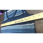 Lauren Ralph Lauren M Cotton Knit Tank Dress Blue Striped Midi Coastal Cruise Size M Photo 4
