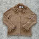 Kathie Lee Collection Vintage  Shag Sleeve & Collar Cardigan Photo 0