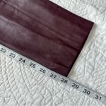 Chico's Chico’s Black Label Faux Leather Pants – Burgundy Photo 7
