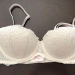 PINK - Victoria's Secret PINK Victoria’s Secret White Lace Push Up Bra Photo 0