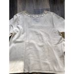 JM Collection Vintage 90s Button Lace Cottage Cream Knit Top Boho Y2K Dainty Coquette Feminine Photo 4