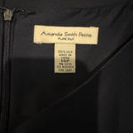 Amanda Smith ‎ pure silk shift dress with matching blouse size 14p/LgP navy blue Photo 10