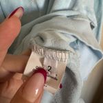 JUMPER1234 Terry Cotton‎ Sweatshirt Sz 2 Small Oversized in Baby Blue Photo 6