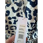 Ronny Kobo Jade Silk Midi Dress Animal Print Navy Blue White Womens Size Small Photo 10