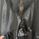 Victoria's Secret Y2K black satin chemise - fits XS - no damage or flaws - sexy! Photo 6