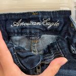 American Eagle  DARK WASH ROLLED JEAN SHORTS Photo 5