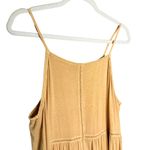 American Eagle  Soft & Sexy Yellow Lace Trim Sleeveless Tank Top Size Large Boho Photo 1