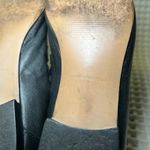 Black Leather 39 Loafers Women's Gold Chain Detail Slip On Shoes Size 8 Photo 6