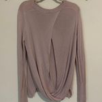 Lululemon Bring it Backbend Light Pink Open Back Sweater Photo 7