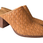 Madewell Harper Mule in Honey Brown Basket Weave Size 8 Photo 0