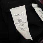 Coach Wool Knit Stretch Silk Trim Plaid Print Pullover Midi Sweater Dress Small Photo 2