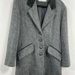 Womans International Scene Tweed Button Blazer 8 Black Collar Photo 0