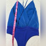blue soft flannel chiffon bodysuit Size M Photo 2