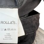 Rolla's Dusters Corduroy Pants Straight Leg High Waist Cords Black Size 29 Photo 15