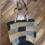 🦋 NWOT Women’s Crochet Knit Shoulder Tote Bag Black Photo 0