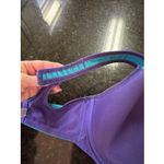 Wacoal  Sports Bra 36DDD Supportive Adjustable Purple Teal Gym 853209 Workout Photo 6