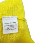 Intermix  Cashmere Sweater Cropped Raw Hem Neon Yellow Size XS Photo 11