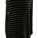 Old Navy , Women’s Large Black & White striped, stretchy,‎ long sleeve dress Photo 0