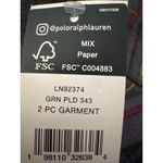 Ralph Lauren Brand New Lauren  Women's Size XL Green Plaid 2 Piece Pajama Set Photo 3