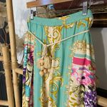 Aratta Artisan Leopard Summer Print Light Flowy Tassel Pull On Pants Photo 4