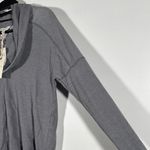 Lucky Brand NWT Gray Asymmetrical Long Sleeve Hoodie Size Petite Small Photo 5