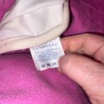 Lands' End Canvas Tote Bag Boat Floral Toile Medium 16" Beach Travel Pink Pockets Photo 6