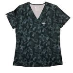 FIGS  Catarina V Neck One Pocket Scrub Top Camo Bonsai Gray Small NWOT Women Photo 0