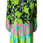 Johnny Was  Miramar Tiered Mini Dress Silk Floral Colorful Womens Xsmall NWT Photo 0