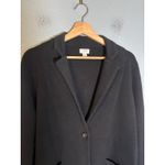 J.Crew Women's Schoolboy Sweater Blazer Knit Black Size Large Petite Classic Photo 4