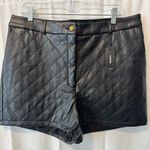 EXPRESS NWT Faux Leather Quilted Shorts Photo 0