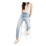 Madewell  The MomJean Gilford Wash Ripped Edition Mom Jeans Women‎ Size 32 Photo 2
