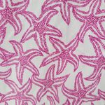 Talbots Womens Starfish Shirt Large Pink White Button Down Long Sleeve Beach Photo 3