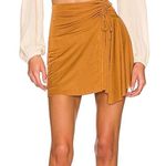 Free People Who's that Mini Skirt Cathaway Spice Gold Size S Photo 0