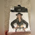 New Cowgirl Crop Top Black Halloween women Costume 1 pc shirt only pls sz 2XL Photo 6