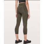 Lululemon Time To Sweat Crop *23" Dark Olive Size 8 Photo 1