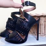 A.L.C. Auth. ALAÏSnakeskin Embossed Strappy Heels Photo 1