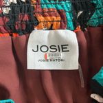 Josie by Josie Natori RTW Spring 2019 Boho Skirt Brown Teal Multi Maxi Size S Photo 4