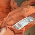 Urban Outfitters Orange Cotton Gauze Button-Up Romper Cinch Waist Size Large Photo 4