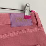 ZARA |NWT High Rise Pink Jean Shorts sz 6 Photo 5