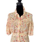 Free People  Bonnie Mini Dress Women XS See Through Floral BOHO Feminine‎ Sheer Photo 2