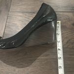 Tory Burch Black Patent Leather Wedge Heels Sz 7.5 Photo 7