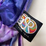 iHeartRaves Custom Handmade Eat Sleep Rave Purple Tie Dye Lace Up Bodysuit Photo 3