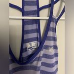 New Balance  Workout Tank Top Racer Back Tank Top Running Striped Purple Size L Photo 4